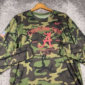 Nike Salute To Service Long Sleeve T-Shirt Large DriFit Alabama Crimson Tide